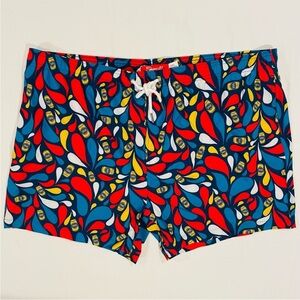New Shinesty Swim Trunks Mens XXL Sam Samuel Adams Beer Bathing Suit Summer 2XL